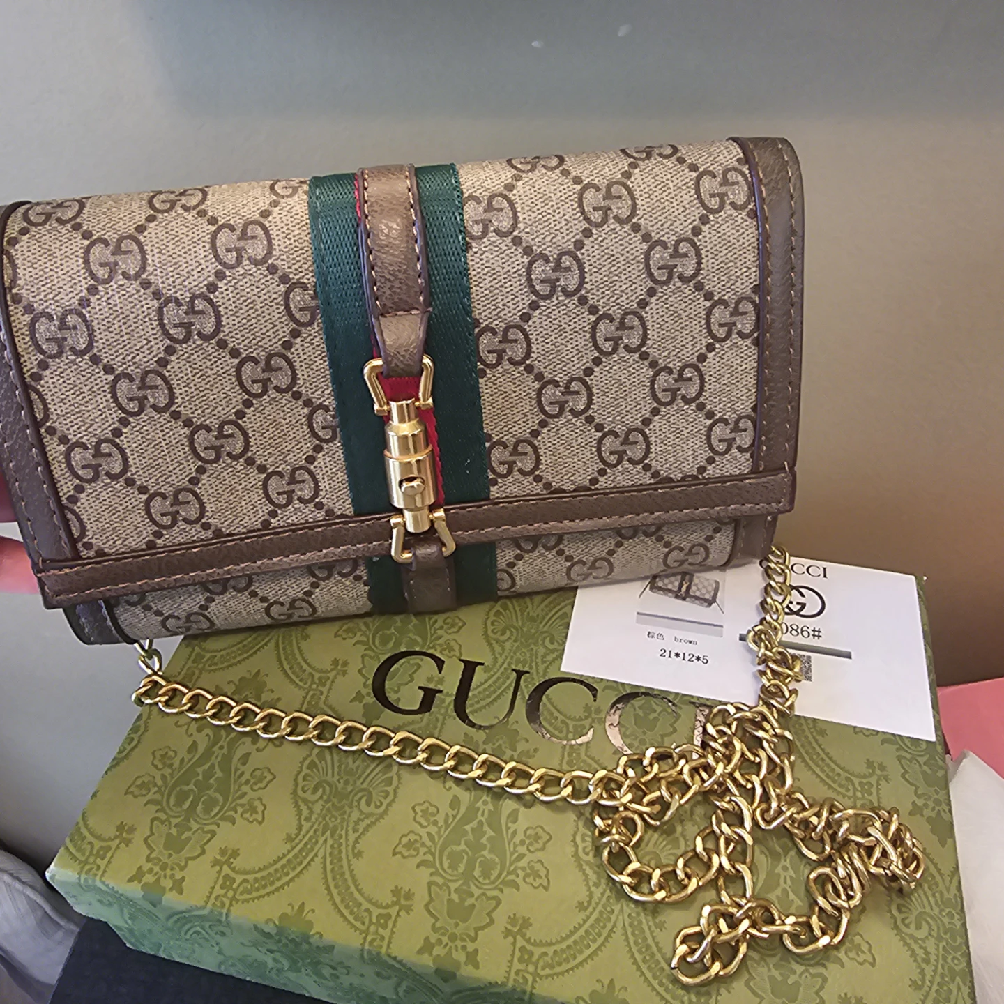 Gucci Jackie 1961 Chain Wallet