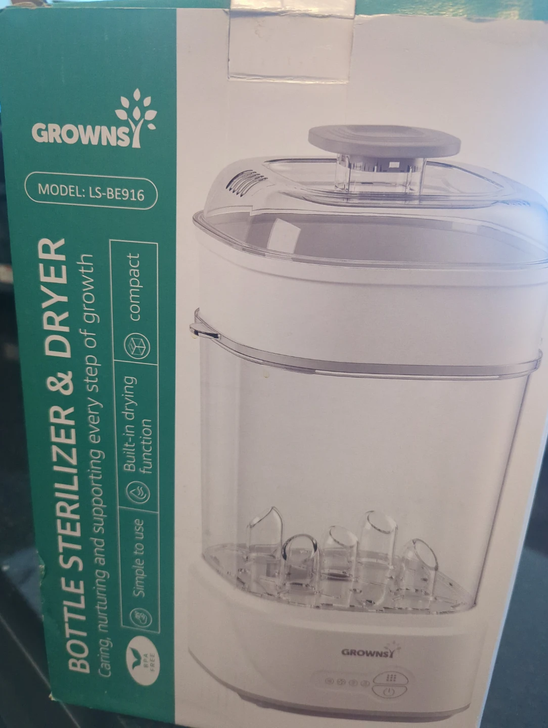 Grownsy Bottle Sterilizer and Dryer LS-BE916