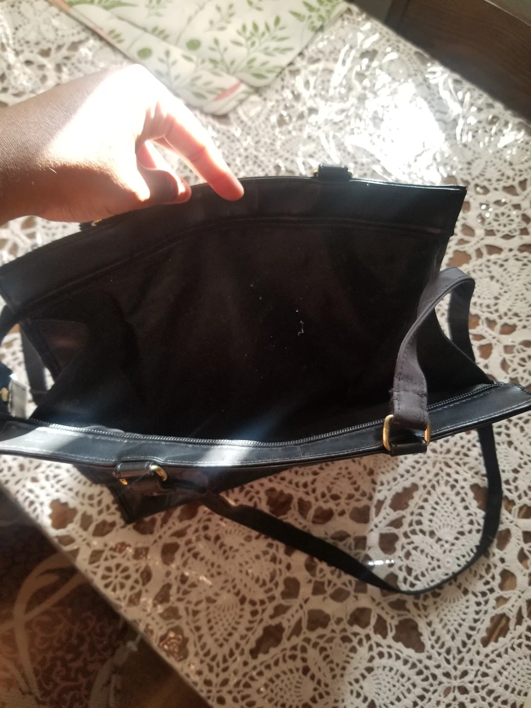 Zeca Black Leather Patchwork Shoulder Bag - photo 3