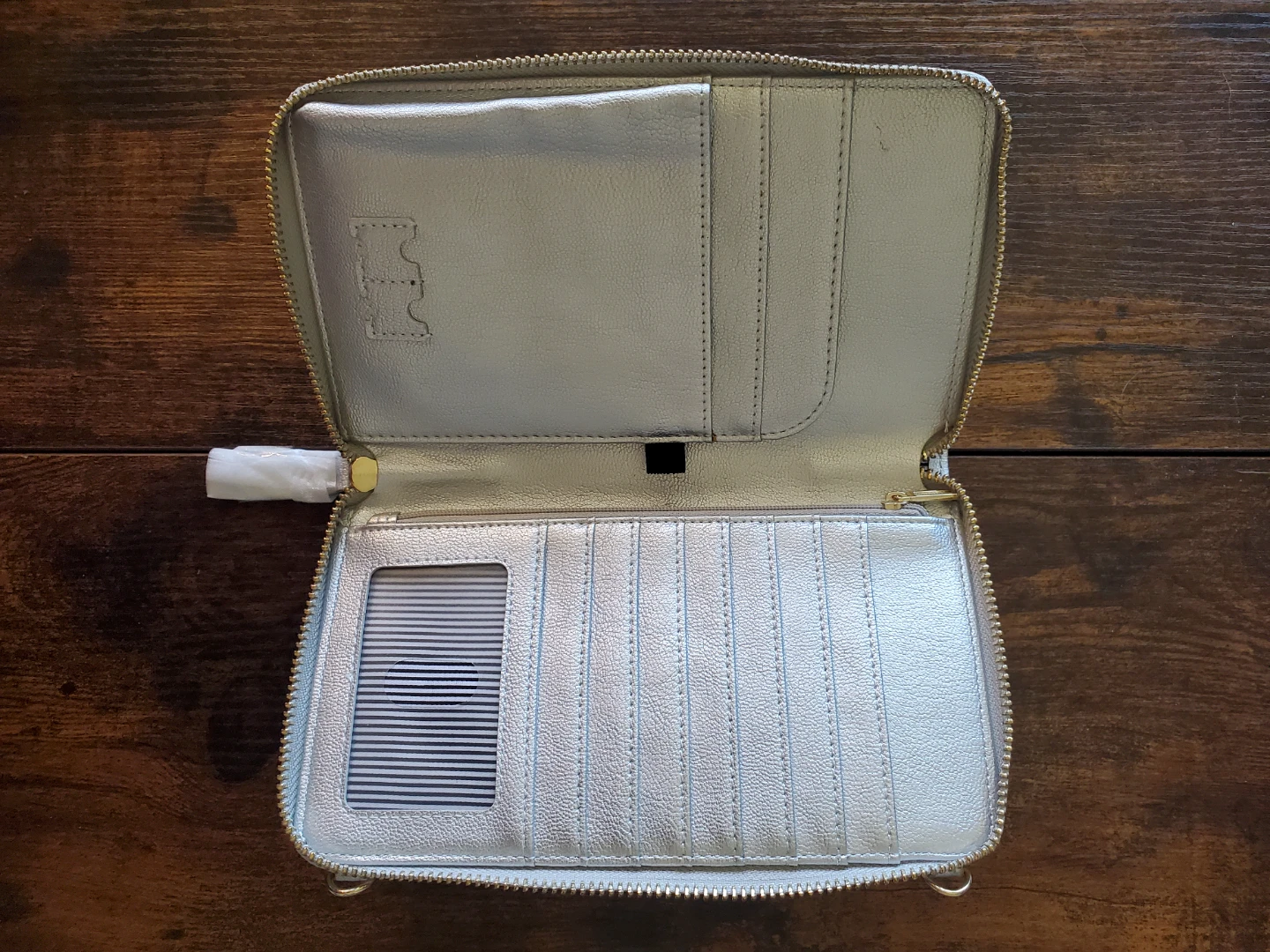 Nuoku Silver Crossbody Wallet/Passport Bag w/Strap...New - photo 3