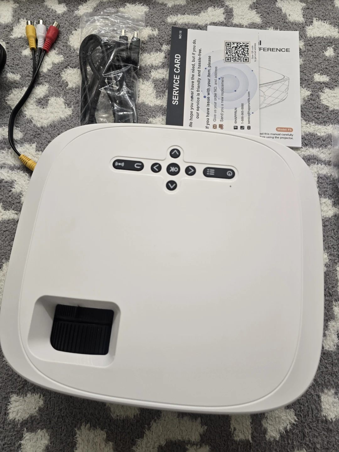 HAPPRUN F5 1080P Full HD Projector – Complete Set with Screen - photo 2