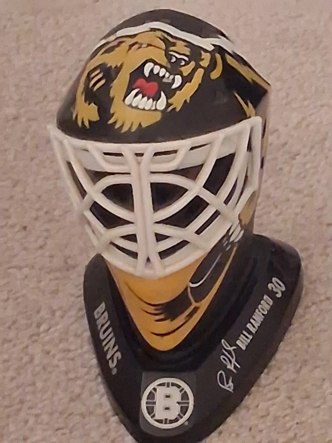 Bill Ranford Boston Bruins Mini Goalie Mask - photo 2