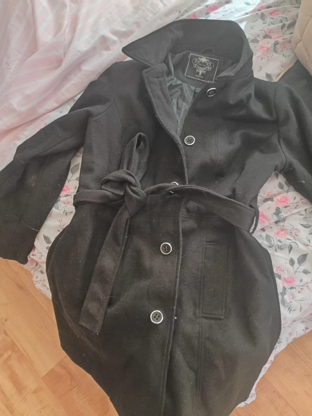 Discovery Black Belted Coat