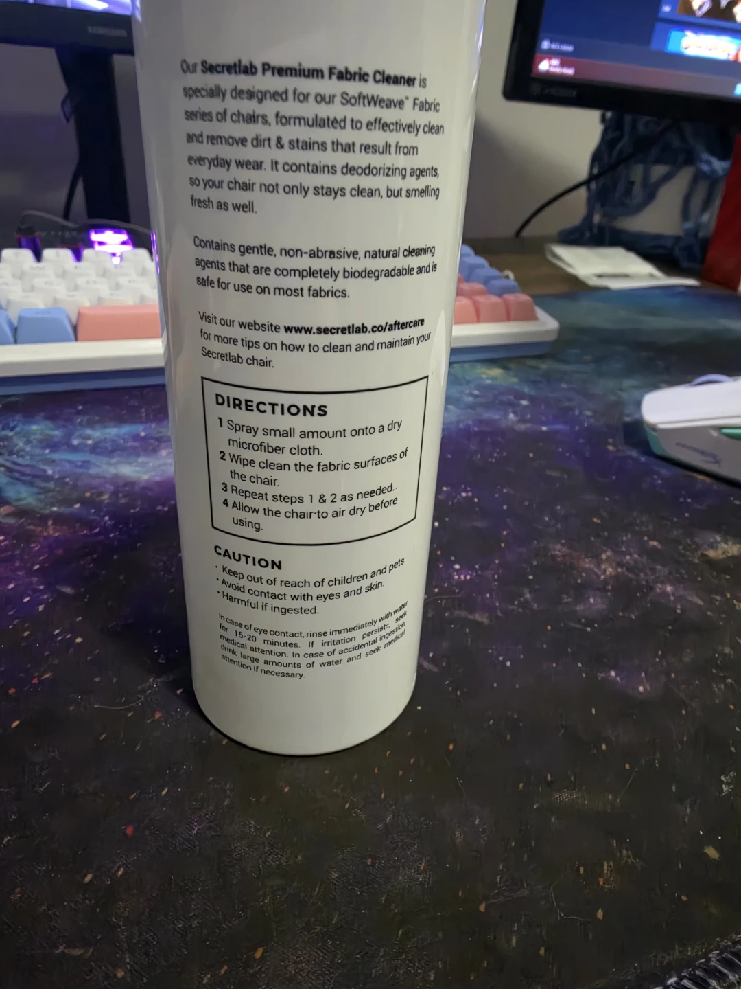 Secretlab Premium Fabric Cleaner never used - photo 2