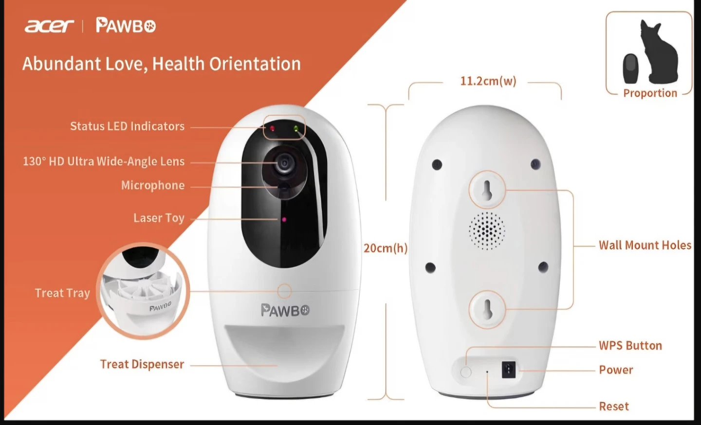 Pawbo+ Wireless Interactive Pet Camera - photo 3