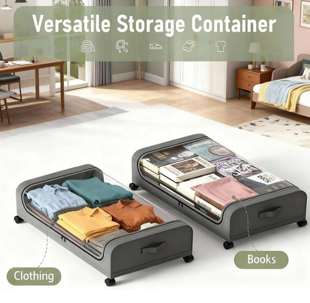 Under-Bed Rolling Storage Container - photo 5