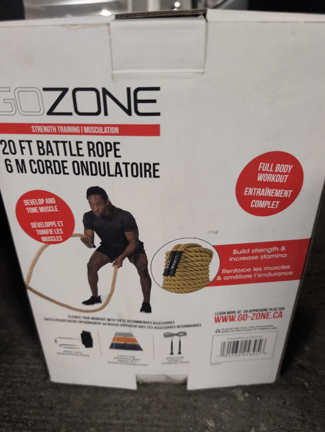 GoZone 20 ft Battle Rope
