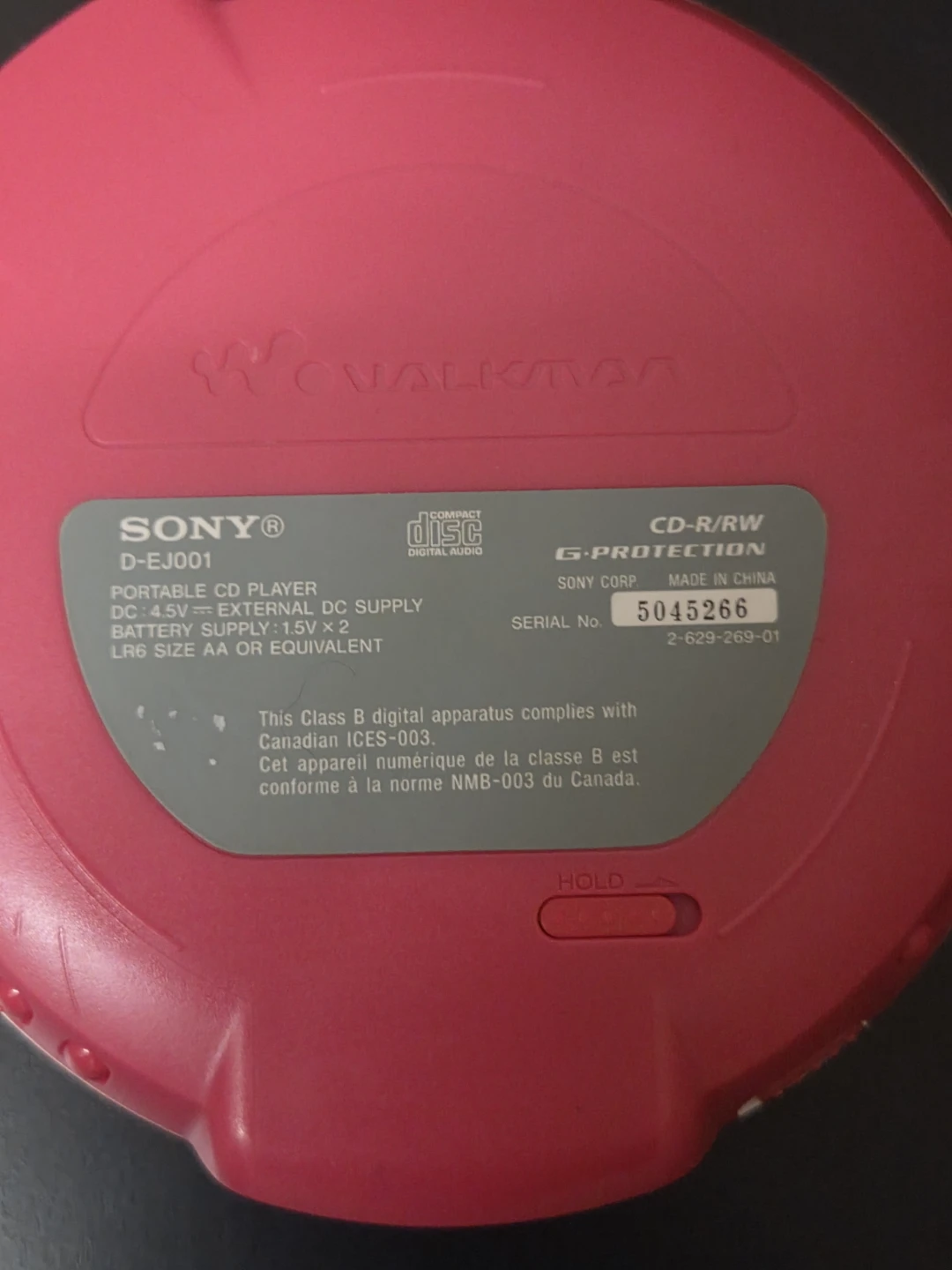 Sony Walkman D-EJ001 Portable CD Player - photo 5