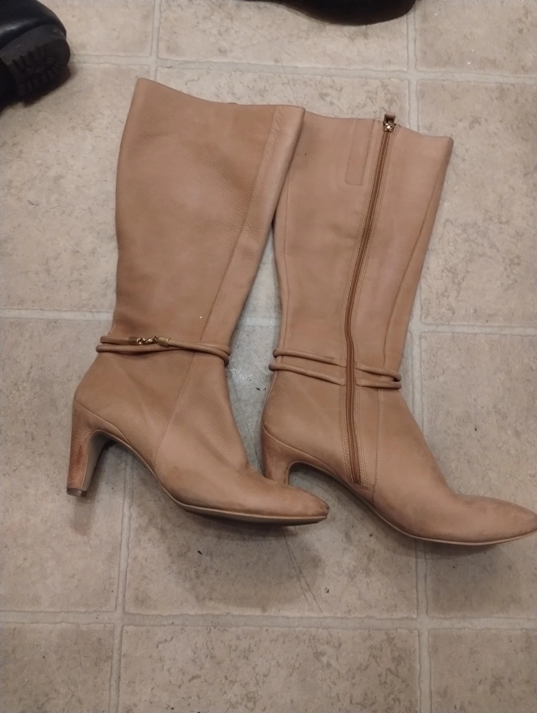 ECCO Tan Leather Boots Size 41