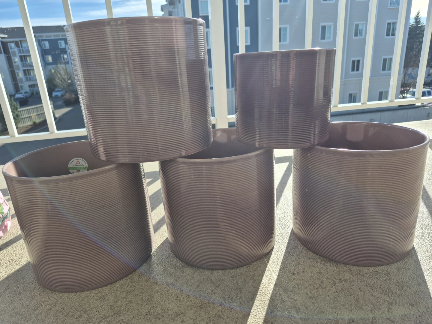 5 High-Quality Flower Pots – Made in Germany