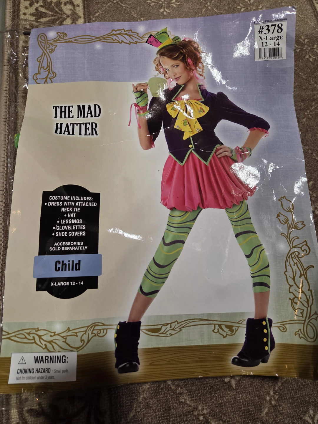 The Mad Hatter Child Costume, X-Large 12-14