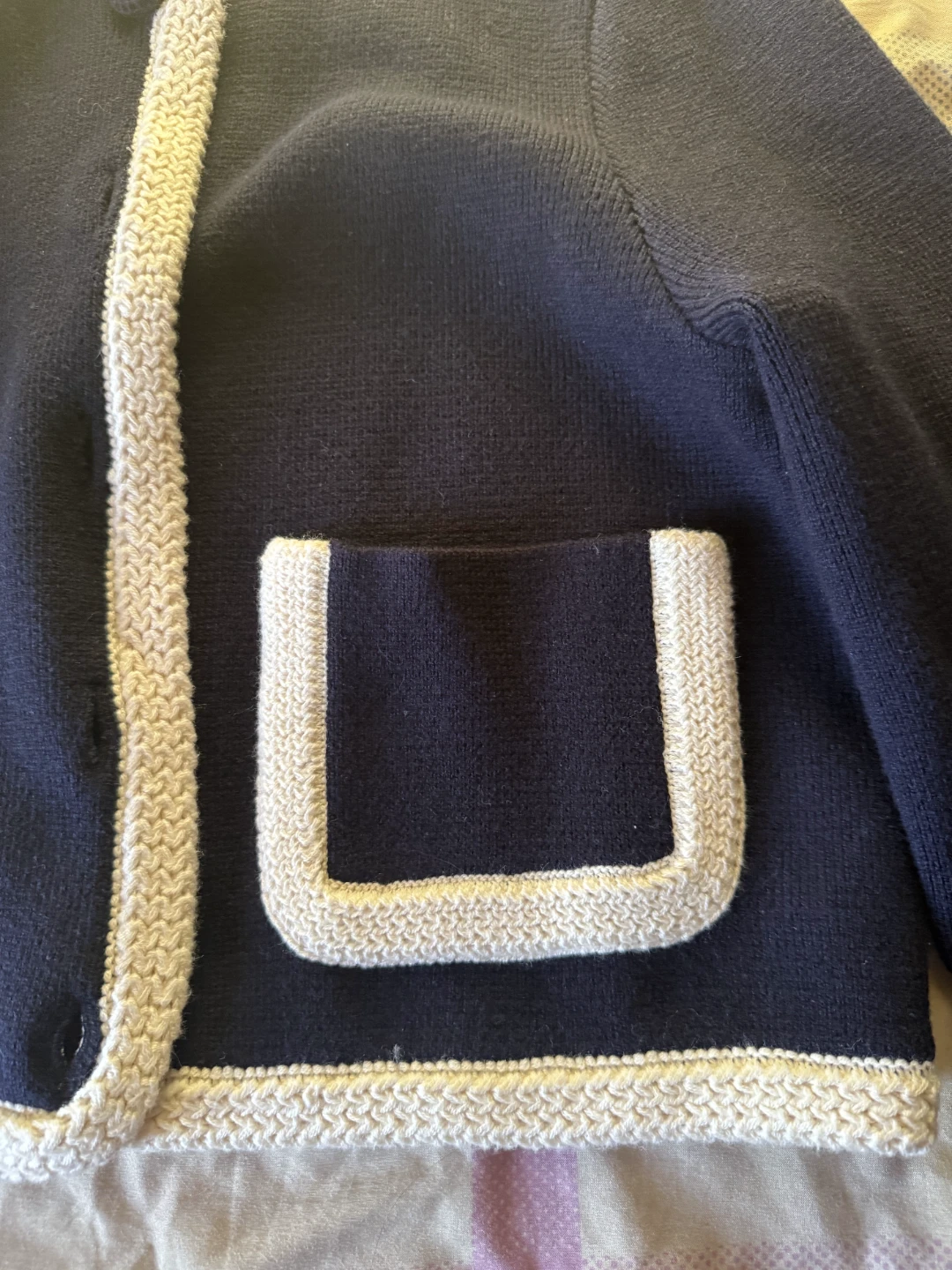 Sezane Navy Cardigan - photo 4
