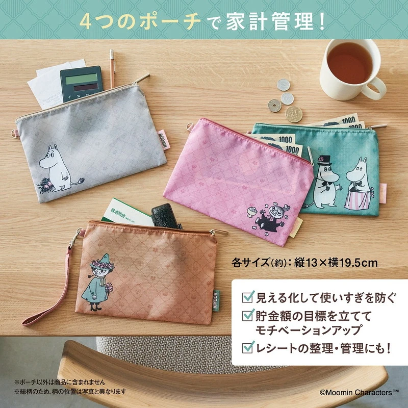 Set of 4 Moomin Zippered Pouches - photo 4