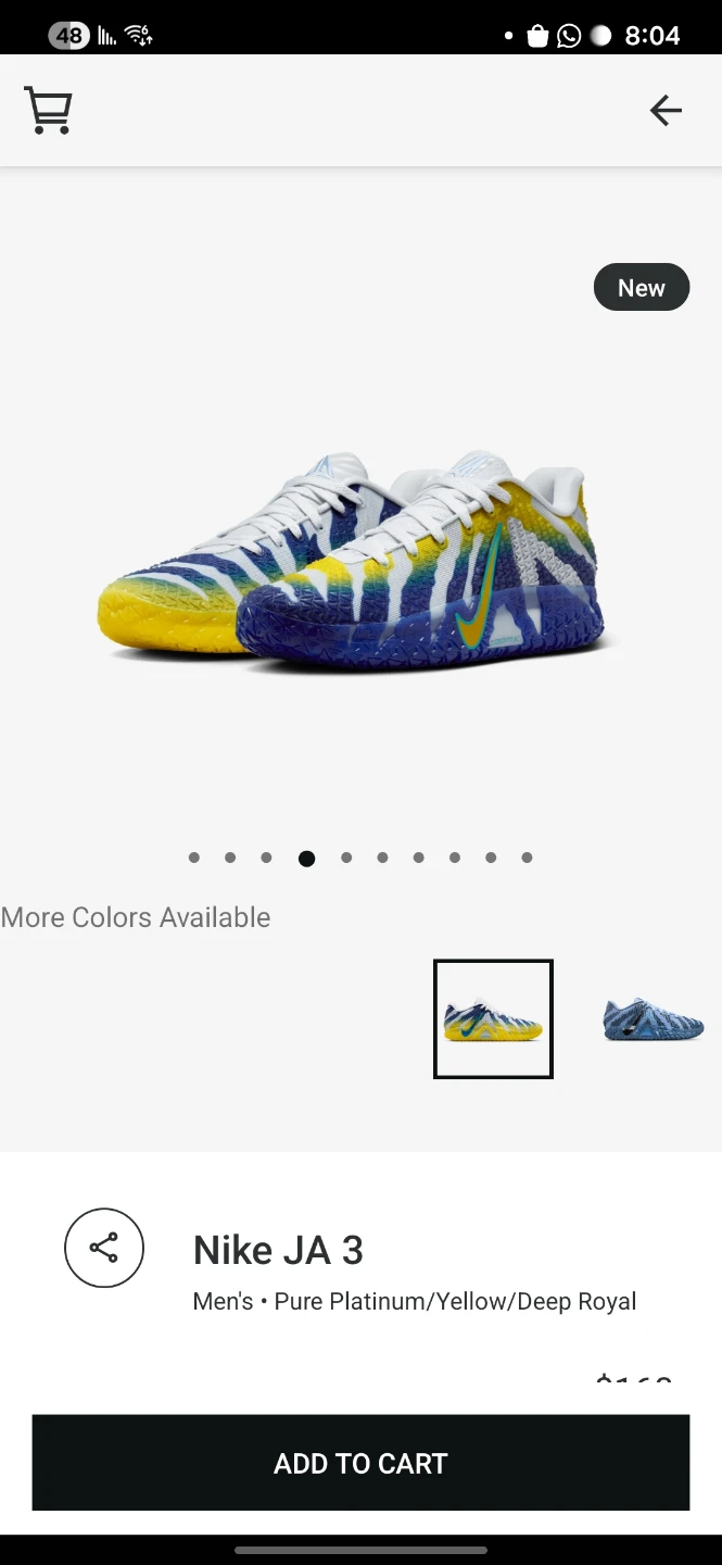 Nike ja3 yellow and blue - photo 3