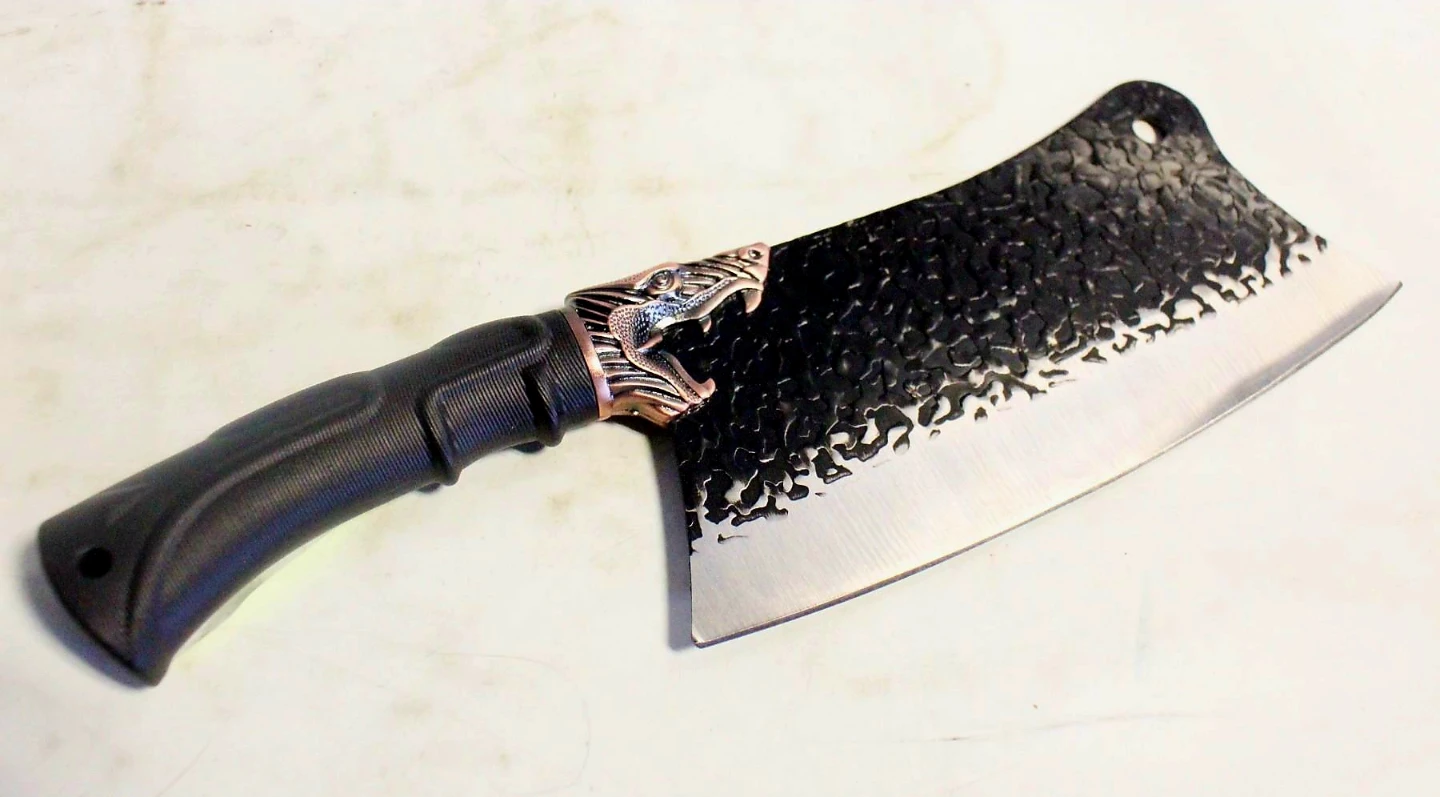 Dragon Head Design Meat Cleaver