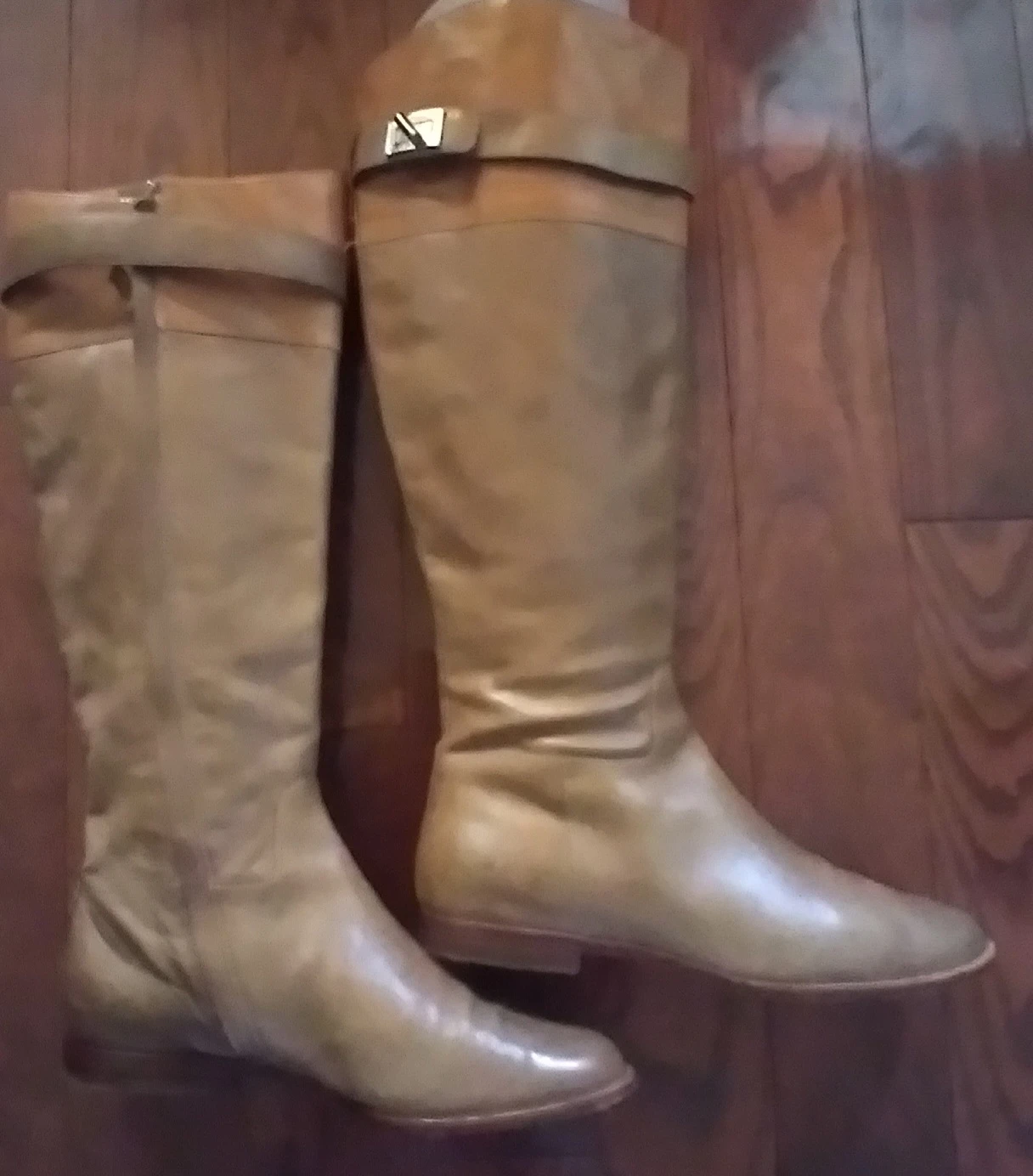Nike/ Cole HannTan Leather Knee-High Boots
