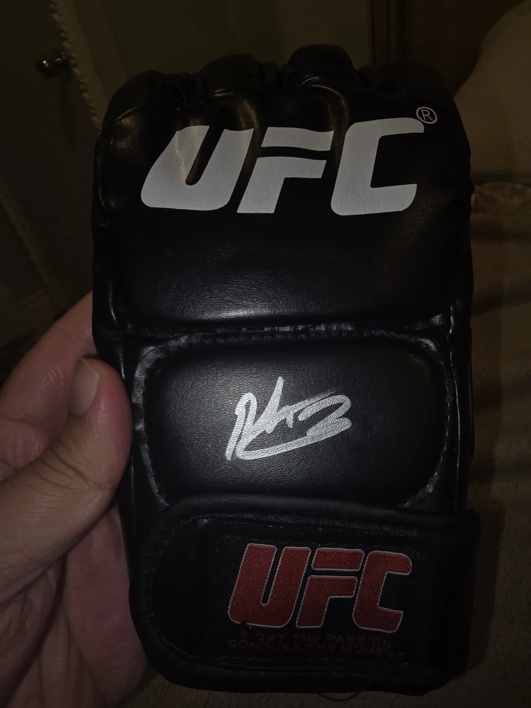 UFC Autographed shavkat rakhmonov  Fight Glove with Beckett COA