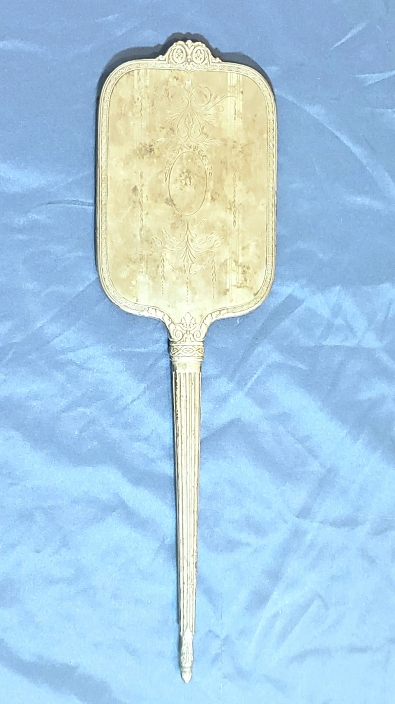 Antique Sterling Silver Vanity Hand Mirror - photo 4