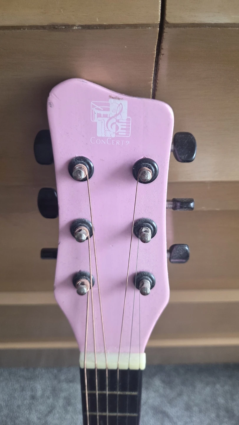 Concert Pink Acoustic Guitar - photo 2