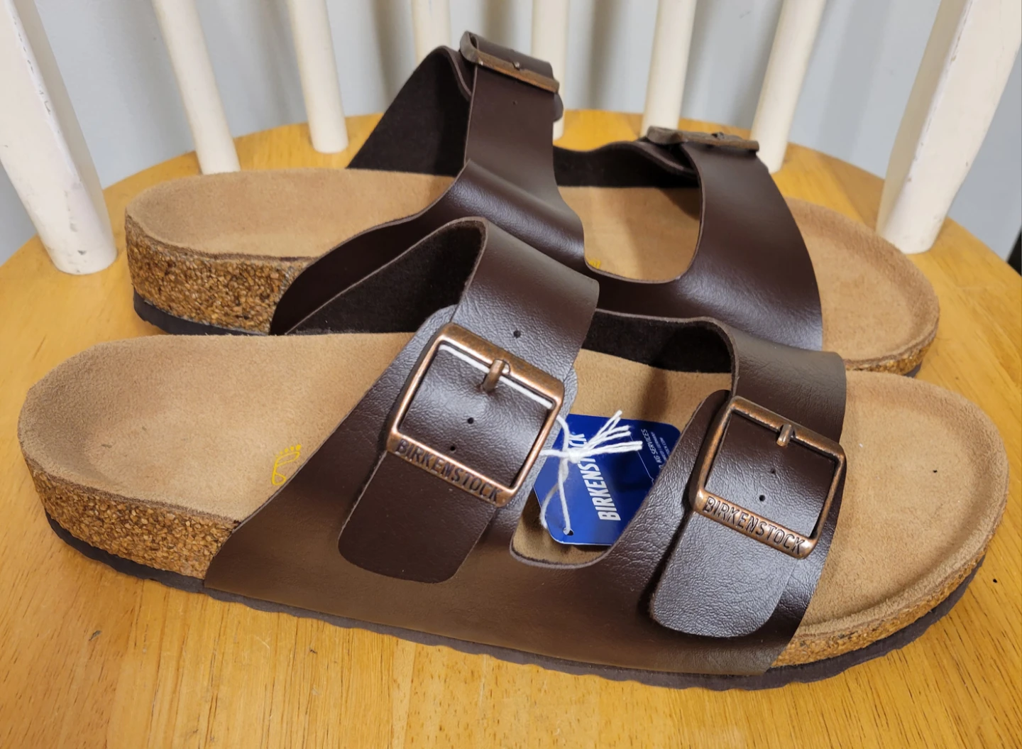 NEW Birkenstock Men’s Arizona Sandals Brown Size 44 / 11.5