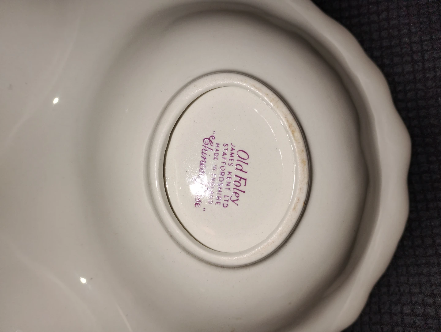 Old Foley James Kent Chinese Rose Relish Dish - photo 2