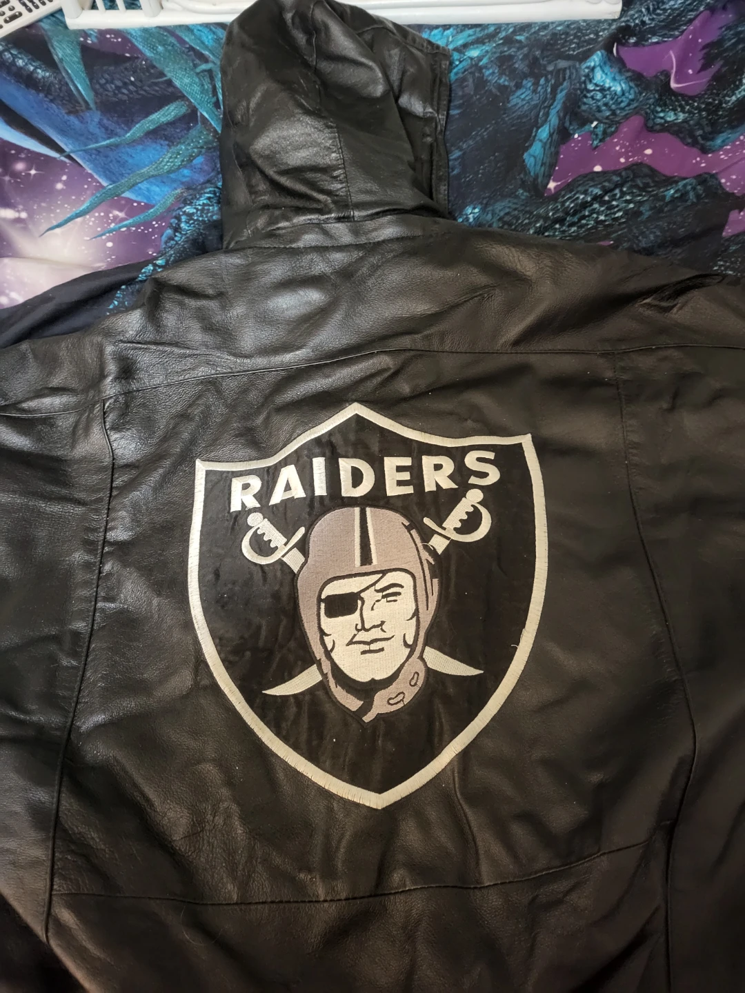 Vintage Pro Player Raiders Leather Jacket - photo 2