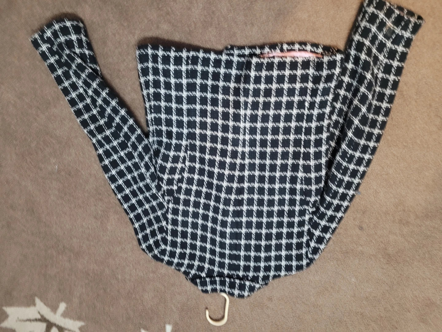 RW & CO. Black and White Checkered Blazer - photo 2