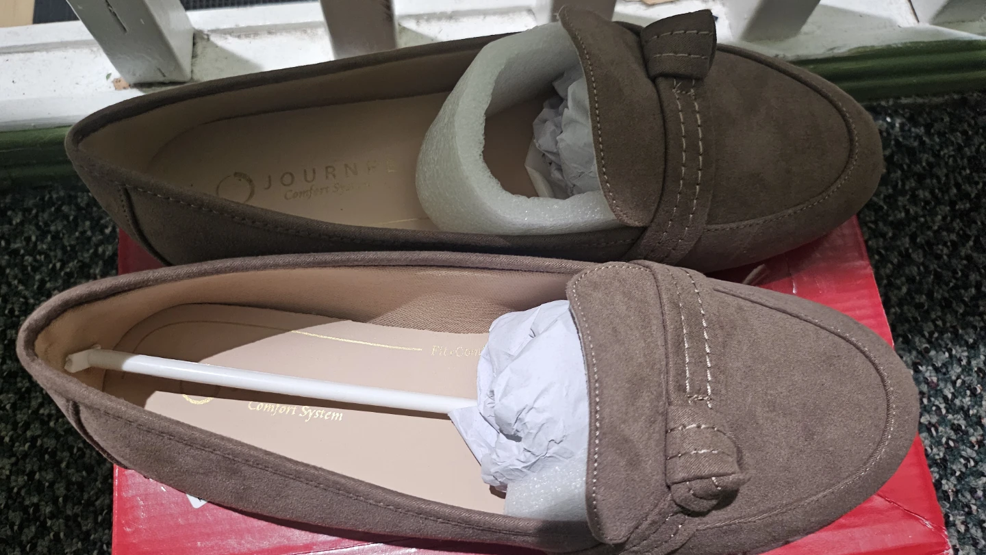 Journee Collection Brown Suede Loafers - photo 4