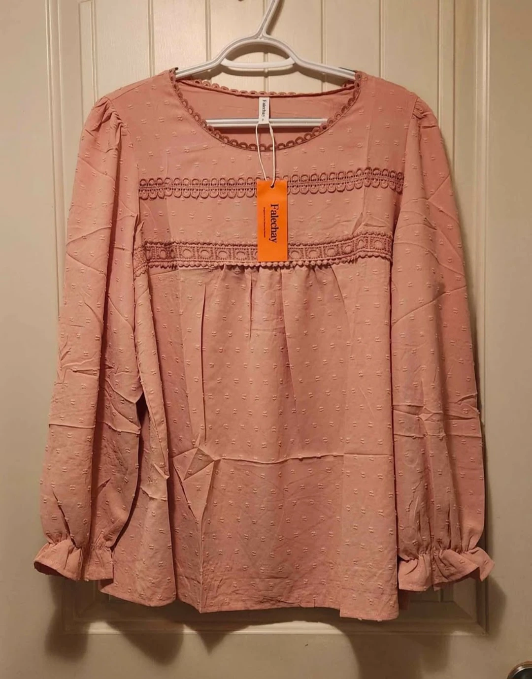 Falechay Pink Long Sleeve Blouse Size XL - photo 4