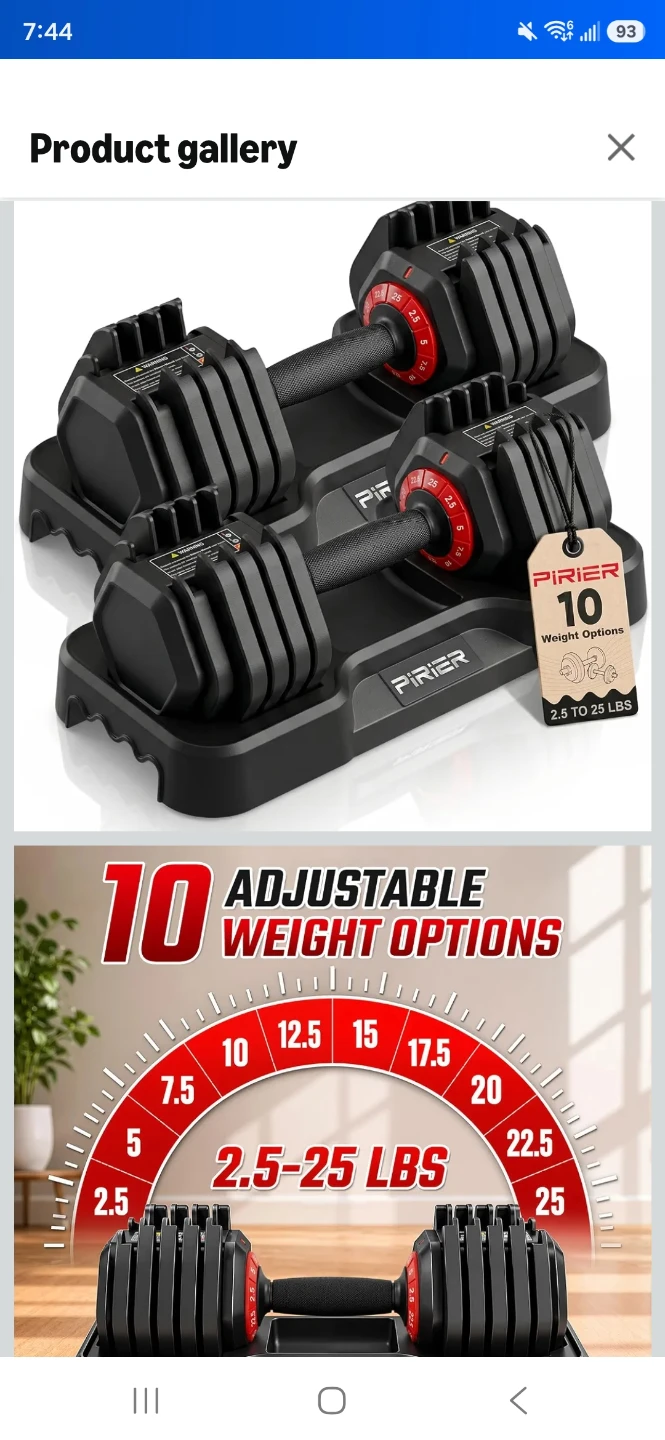 Pirier Adjustable Dumbbell 2.5-25 lbs - photo 4