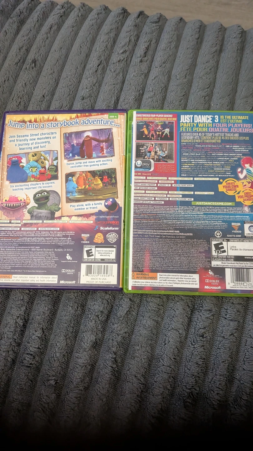 Xbox 360 Kinect Games - Sesame Street & Just Dance 3 - photo 2