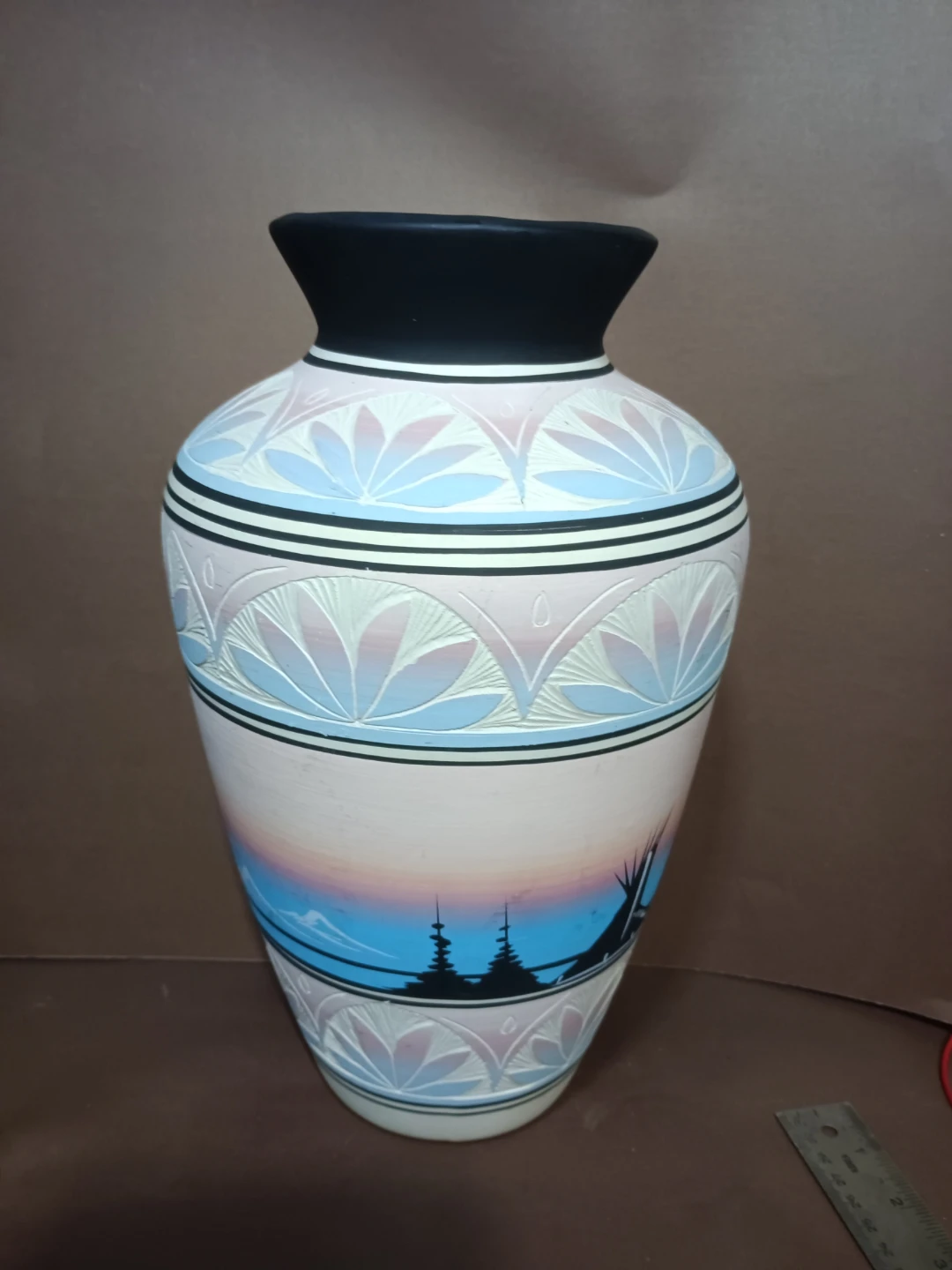 Sally Dineh Hand-Painted Decorative Vase