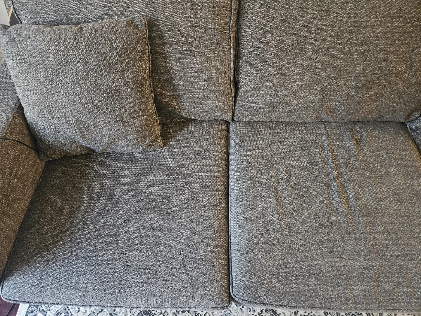 Urban barn Grey Three-Seater Fabric Sofa - photo 2