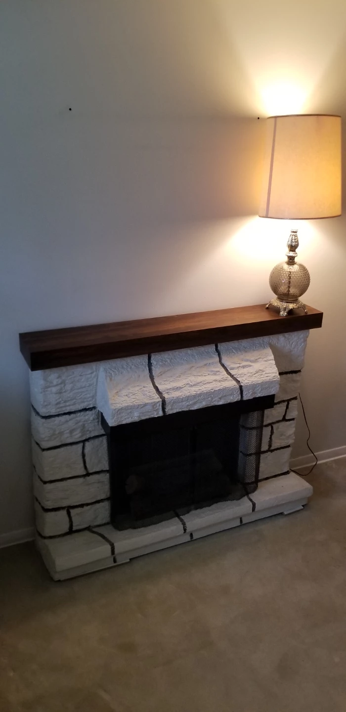 Electric Fireplace with Faux Stone Surround - photo 2