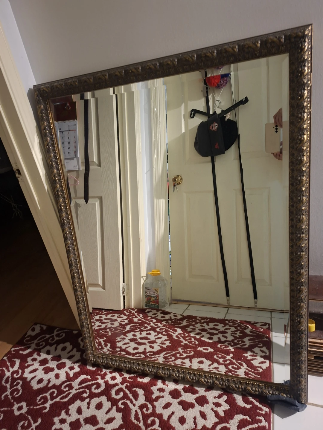 Large Antique Style Gold Framed