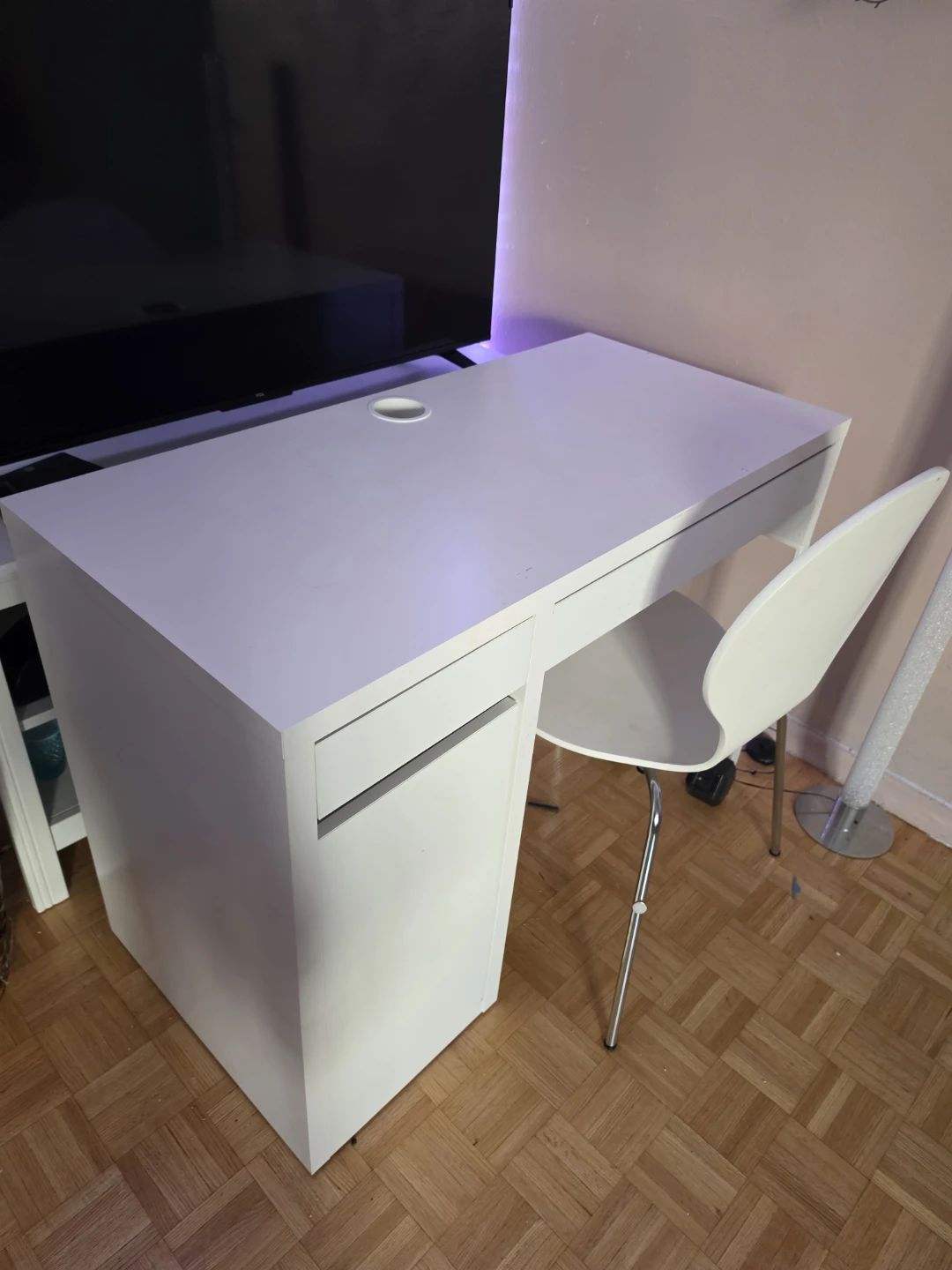ikea Desk with drawer and cupboard&chair