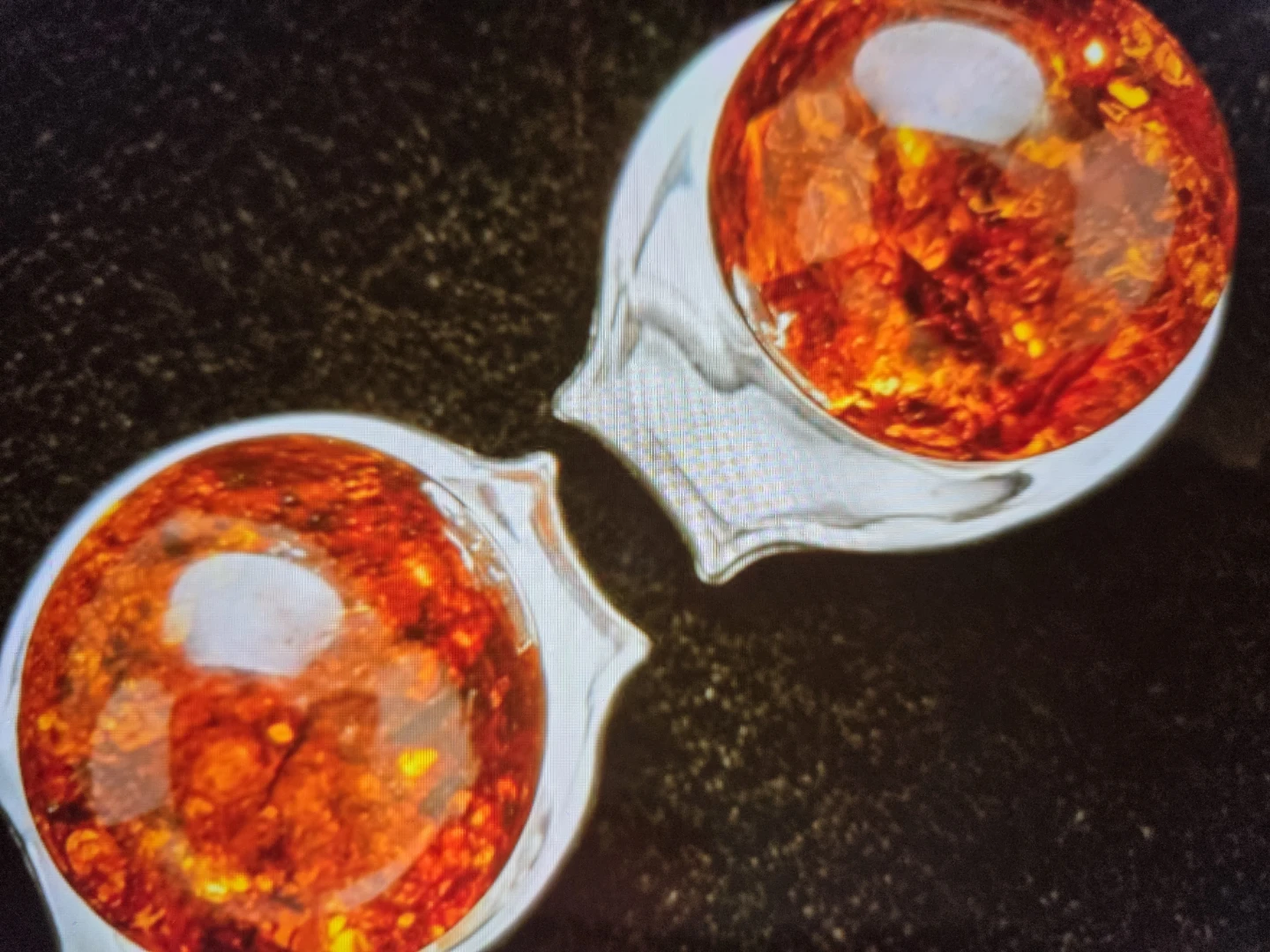 Amber Stud Earrings