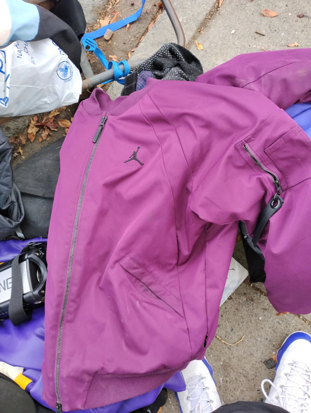 Jordan Bomber Jacket Purple - photo 3