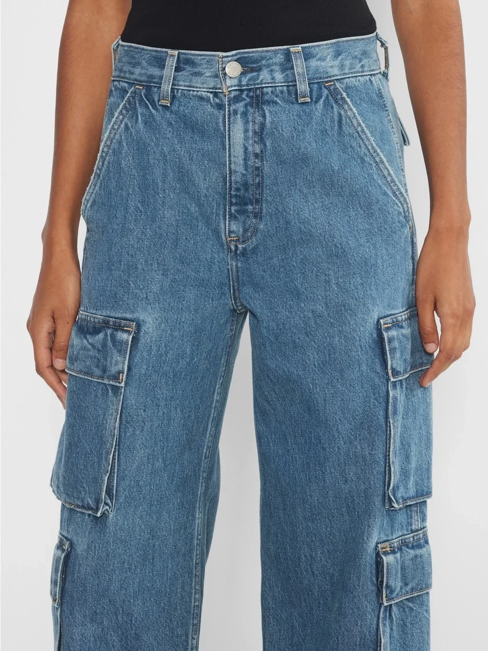 Denim Forum The '90s Millie High-rise  cargo jeans - photo 2