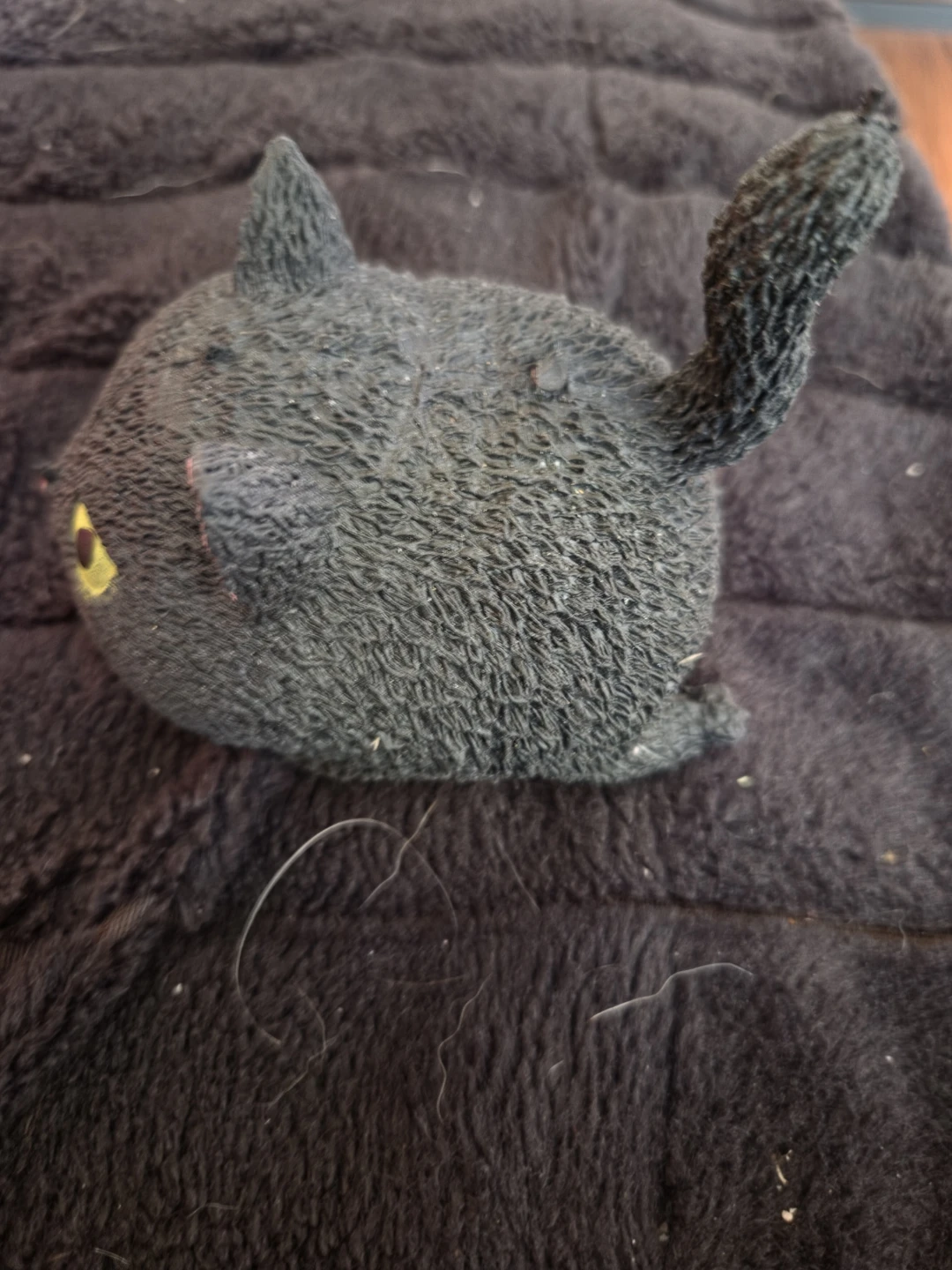 Keycraftl black cat squishy toy - photo 2