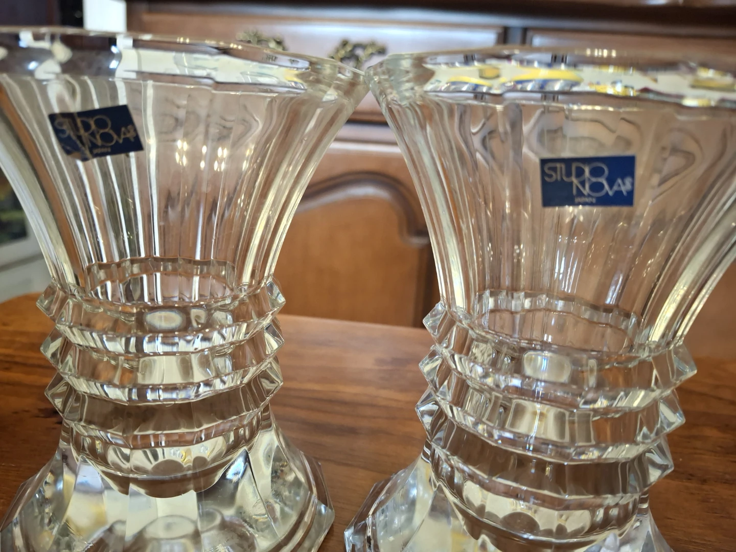 Two Studio Nova Crystal Candle Holders - photo 4
