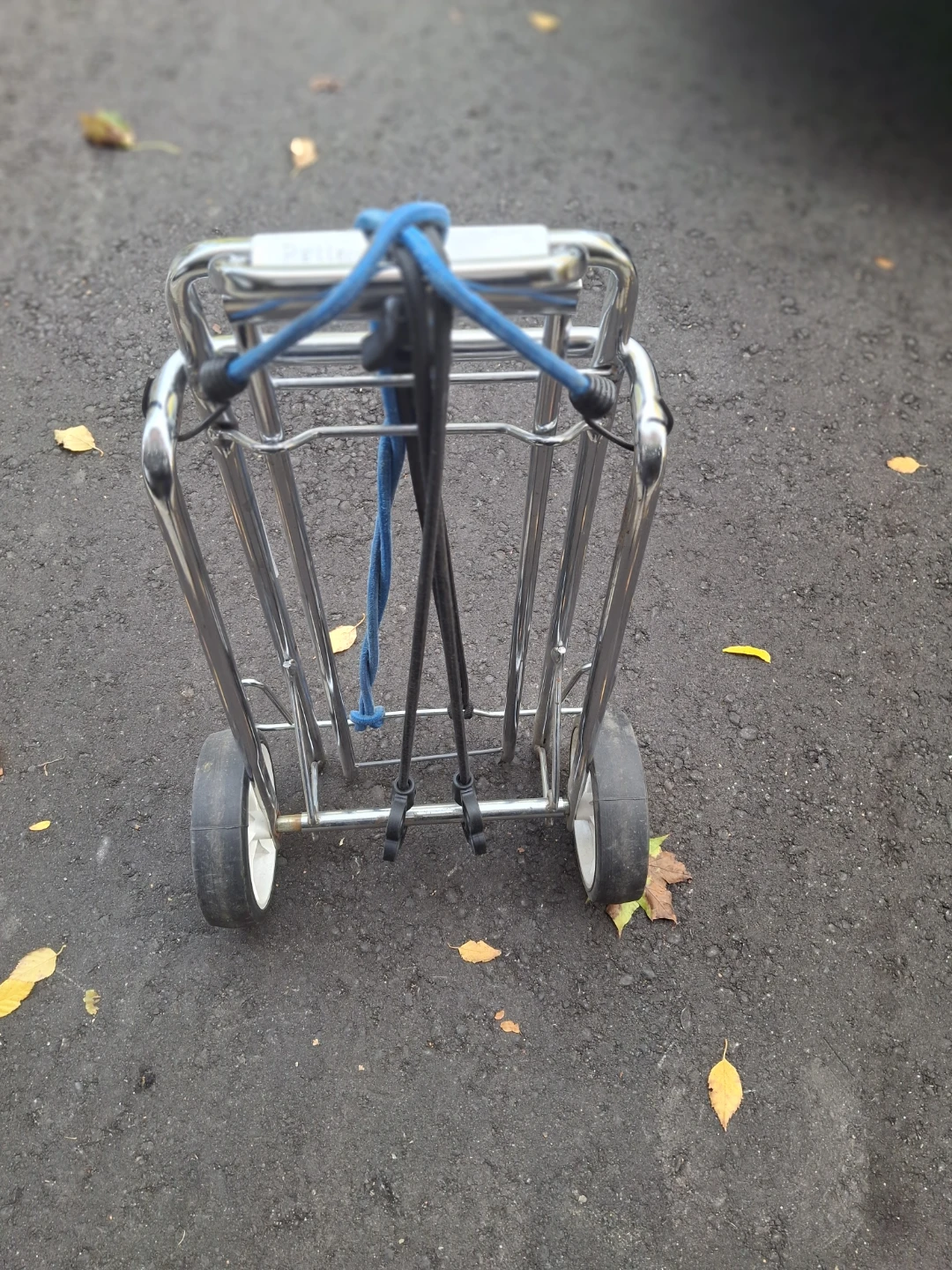 Collapsible Chrome Luggage Cart - photo 3