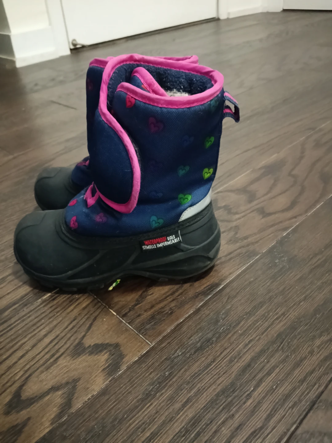 Girls Heart Print Winter Boots - photo 2