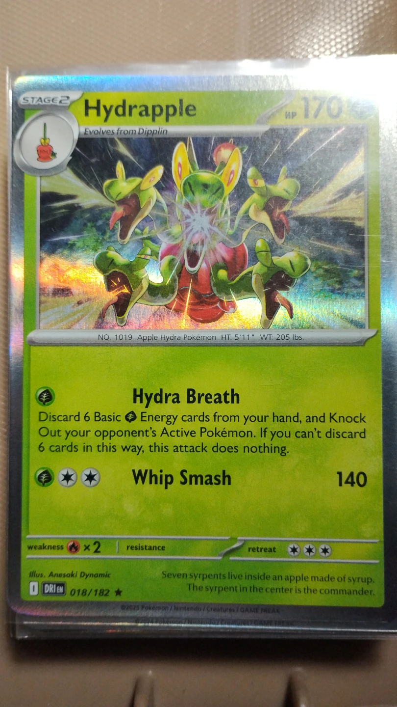 Hydrapple 018/182 Pokemon Trading Card