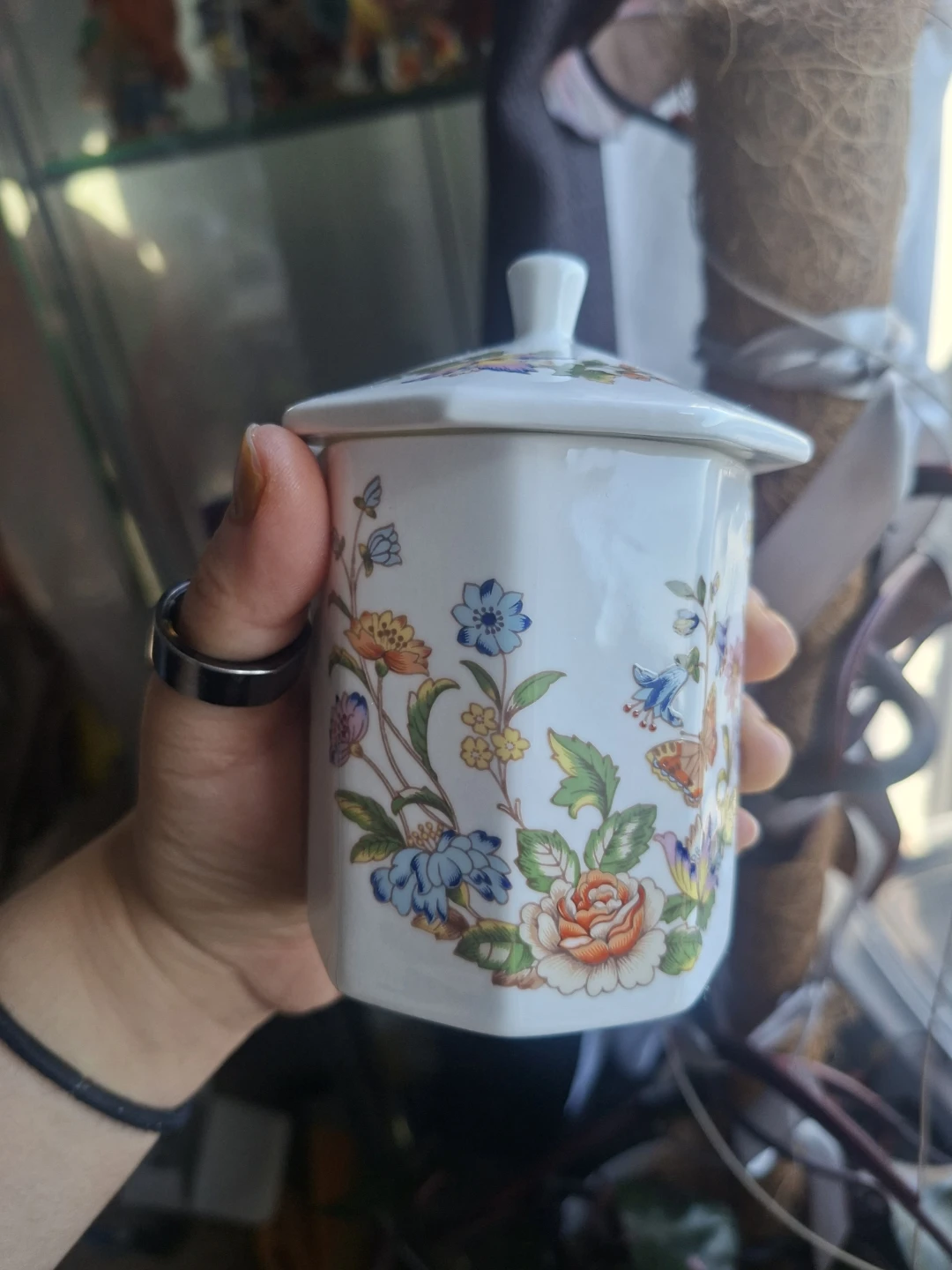 Aynsley Cottage Garden Jam/Sugar/Marmalade Pot/Tea Cup