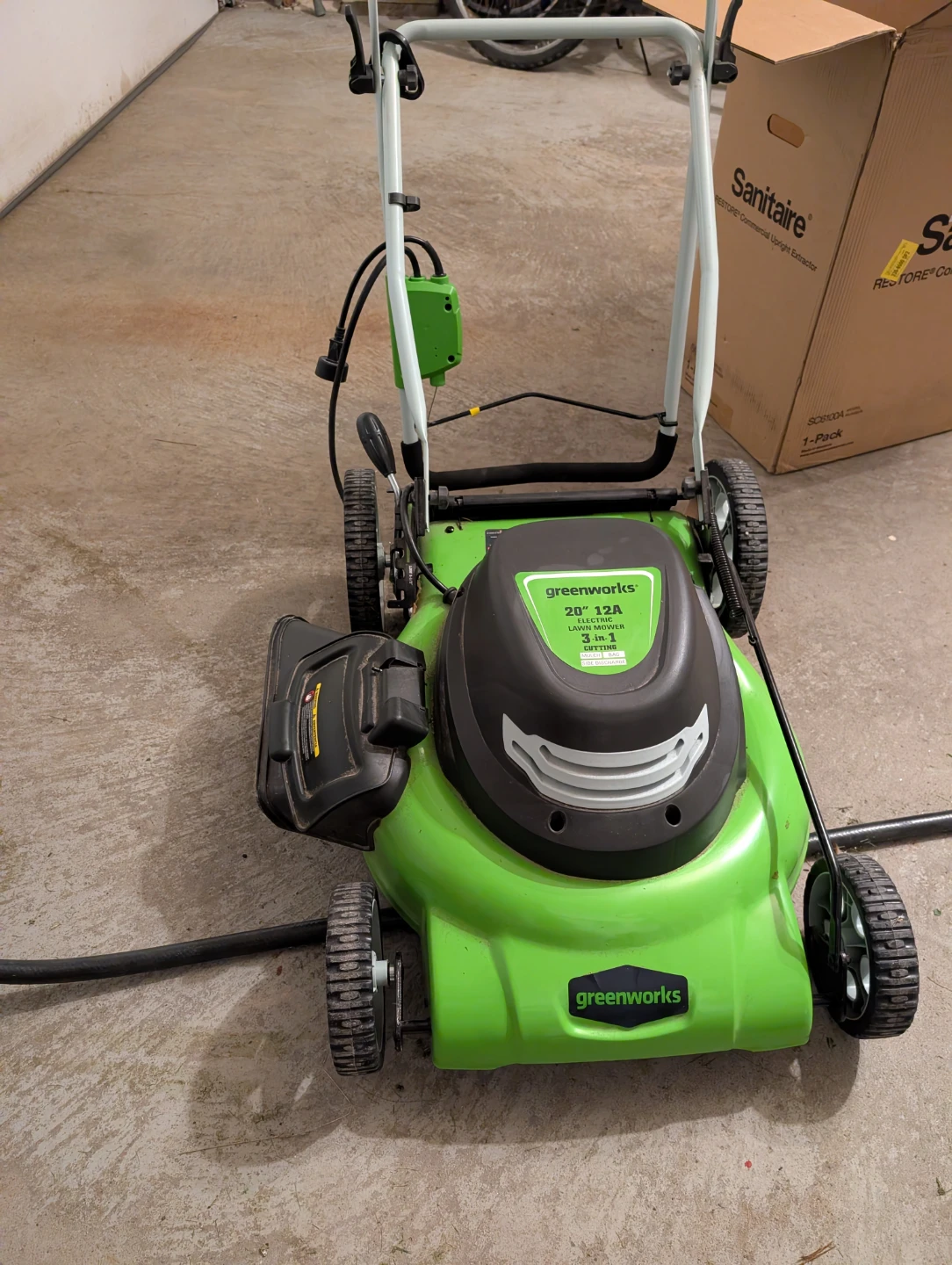 Greenworks 20" 12A Electric Lawn Mower
