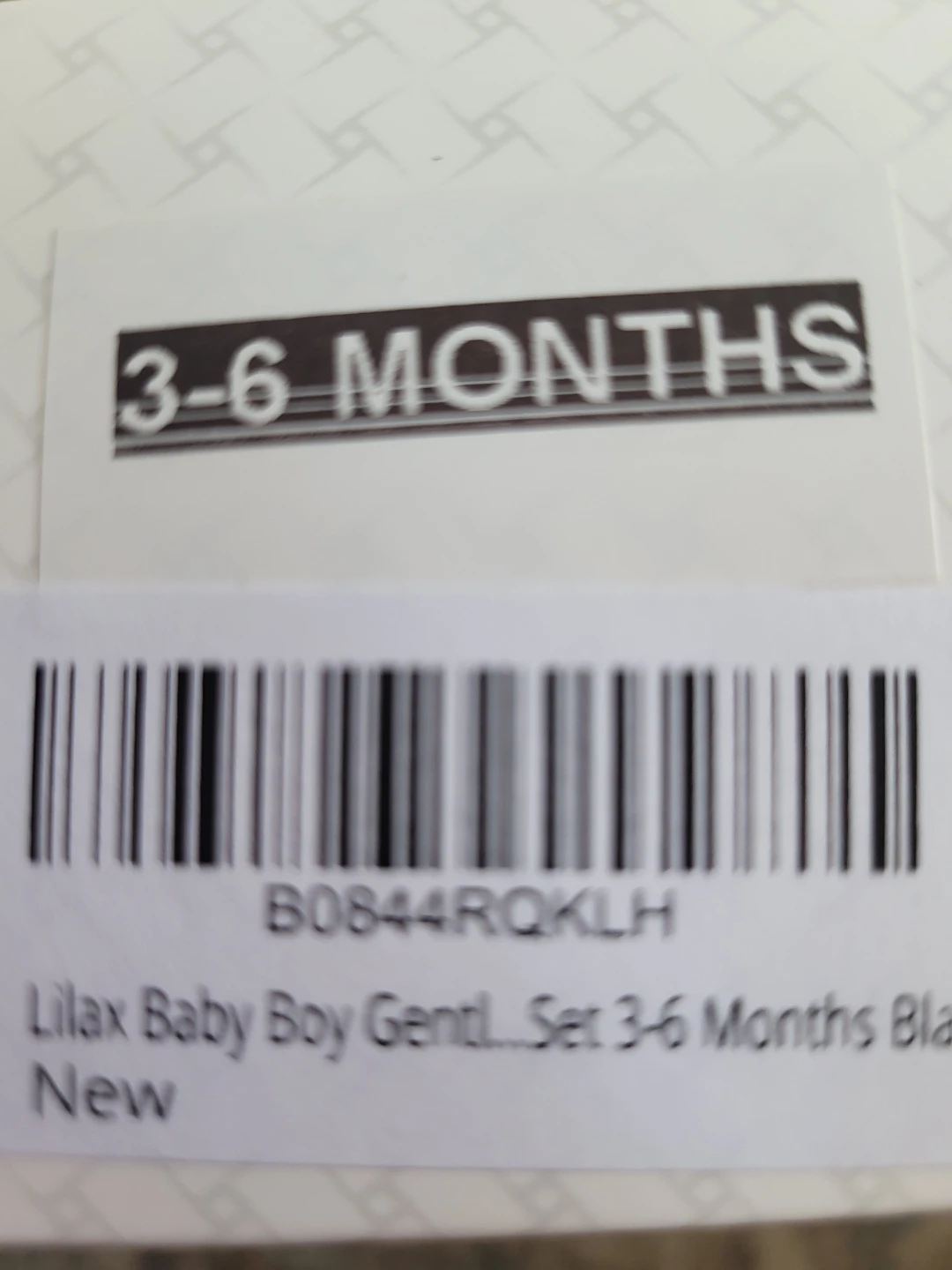 Lilax Baby Boy Gentleman Outfit Set 3-6 Months - photo 2