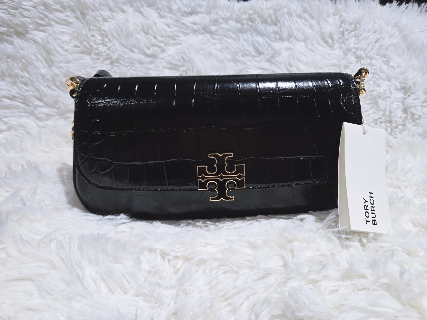 Tory Burch Britten Embossed Convertible Bag