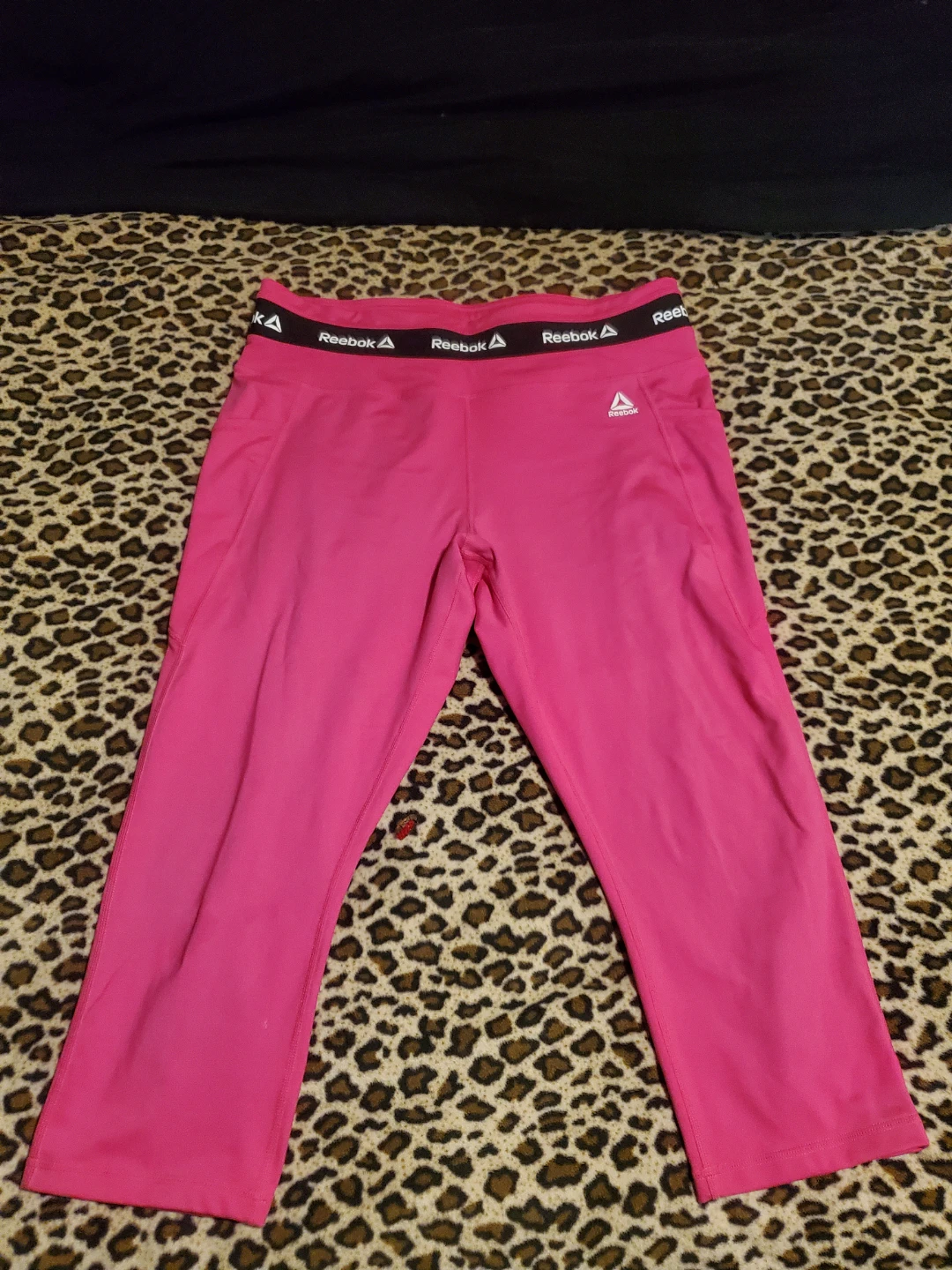 Reebok Pink Crop Leggings XXL