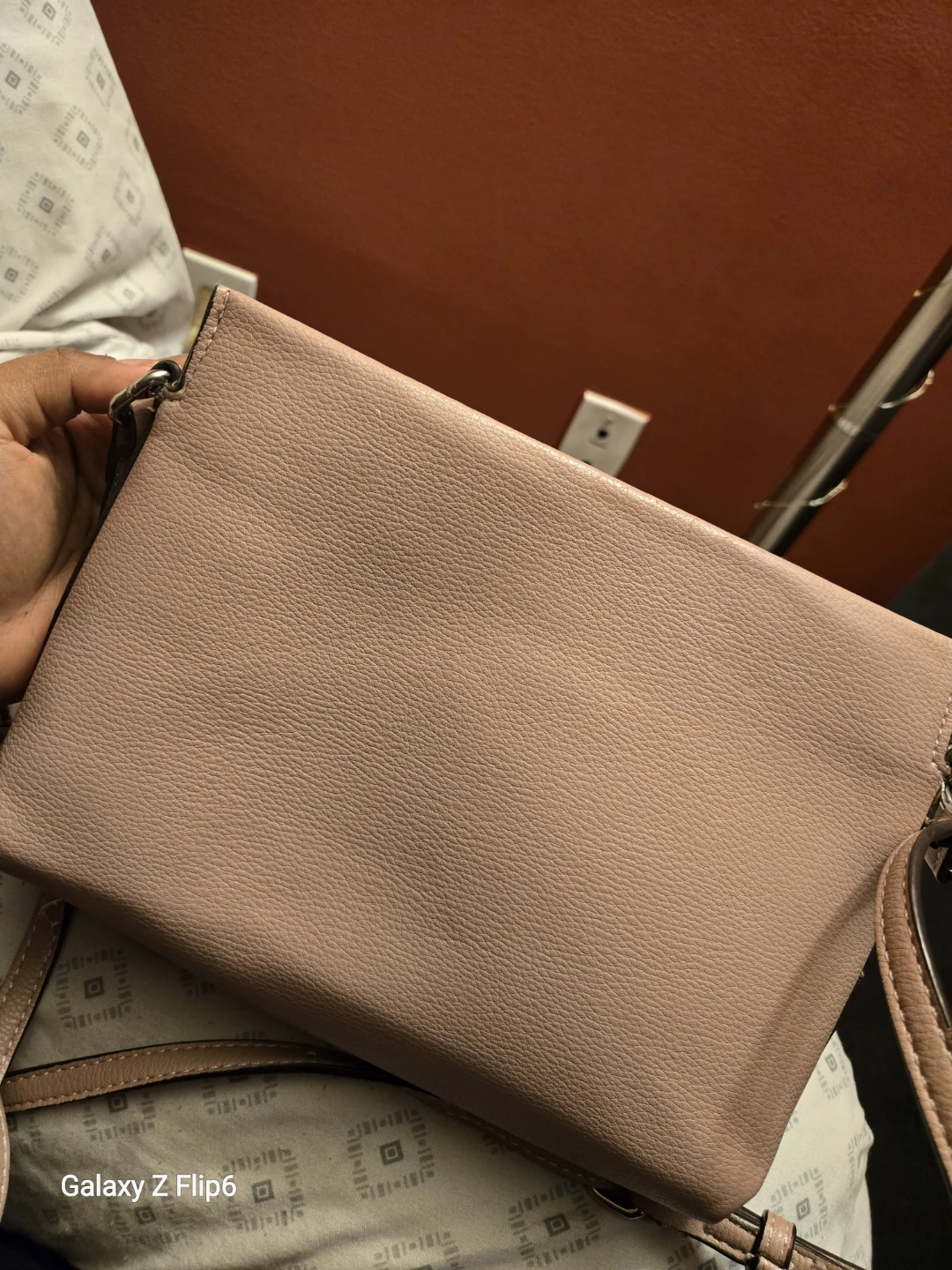 Pink crossbody bag